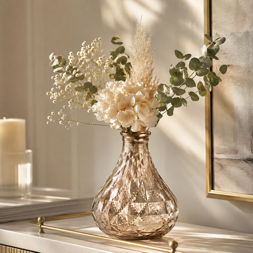 Jarrón de Vidrio Moderno – Decoración Elegante y Minimalista