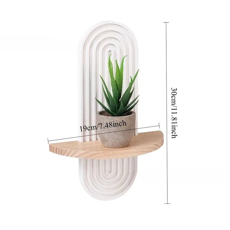 Estantería Flotante de Pared Blanca – Diseño Moderno y Minimalista