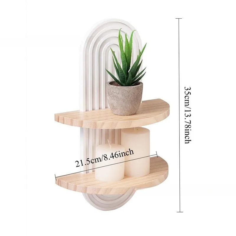 Estantería Flotante de Pared Blanca – Diseño Moderno y Minimalista